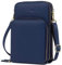 CLUCI Handy Umhängetasche Damen Klein Crossbody Clutch Leder Handytasche mit Geldbörse Damen Schultertasche mit Kartenfächer Dunkelblau
