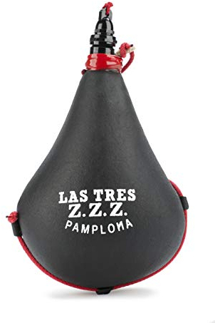 LAS TRES ZZZ Bota de vino recta Suprema con interior de Latex (2 Litros)