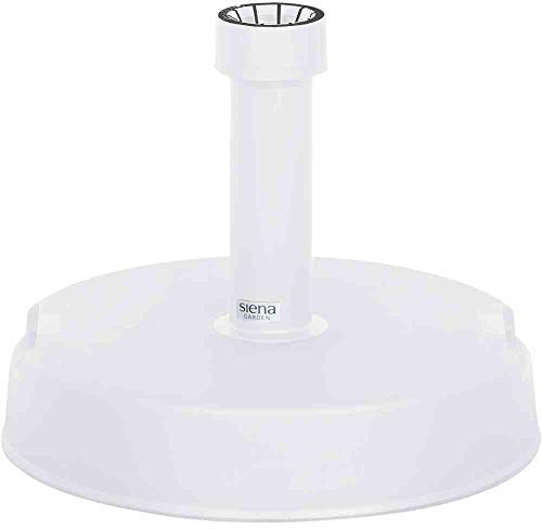 Siena Garden Support de Parasol en Plastique Blanc