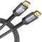 JSAUX DisplayPort Cable 2M, DP Cable (4K@60Hz,2K@165Hz,2K@144Hz), Display Port to Display Port Cable Nylon Braided Compatible with Laptop, PC, TV, Gaming Monitor, ect - Grey