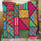 FANSU Tagesdecke Bettüberwurf Steppdecke Mikrofaser Doppelbett Einselbetten Tagesdecken Gesteppt Bettwäsche Sofaüberwurf Wohndecke Stepp Gesteppter Quilt (Geometrie,180x200cm)