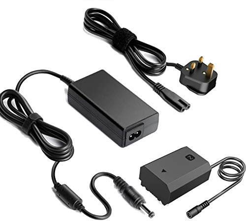 F1TP NP-FZ100 AC Power Adapter Kit de batterie factice de remplacement BC-QZ1 Chargeur de batterie pour Sony Alpha A1, A6600, A7 III, A7S III, A7R III, A7R IV, A9, A9 II, A7C, A9R, A9S