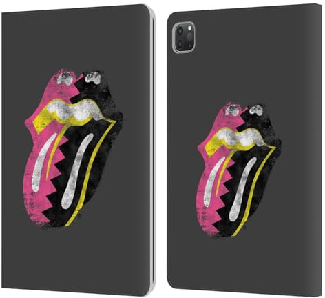 Head Case Designs Offizielle The Rolling Stones Girls Pop Art Zunge Solo Alben Leder Brieftaschen Handyhülle Hülle Huelle kompatibel mit Apple iPad Pro 11 2020/2021 / 2022