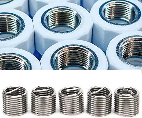 5Pcs M20 Drahtgewindeeinsatz Spiralhülsenbuchsenmutter Gewinde Helicoil Schraube Expansionswerkzeugsatz M20x2,5x1,5D