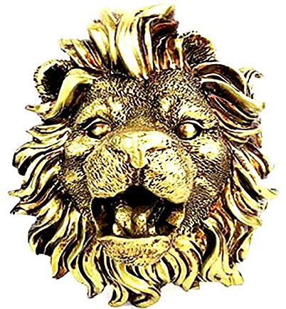 YOT Robinet de Jardin Robinet de Jardin Fontaine Fontaine Buse Suspending Robinet Tête de Lion Résine Craft House Robinet de ménage Convient au Jardin de la Cour en Plein air