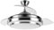 Ventilador con plafon led modelo IBE motor DC niquel FABRILAMP