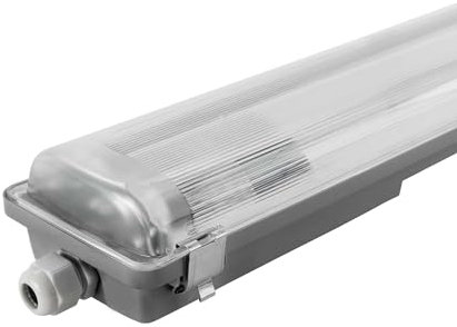Ledvion - Luminaire LED TL 120CM, Double, IP65, Inox, +75 000 heures, Anti-poussière et Antidéflagrant