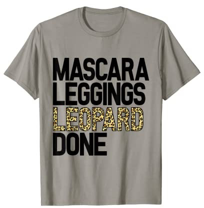 Mascara Leggings Leopard Fertig 2021 T-Shirt