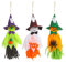 DERAYEE 3 Stücke Halloween Deko Kinder, Hängender Geist für Dekoration, Patio Lawn Garden Party Decorations
