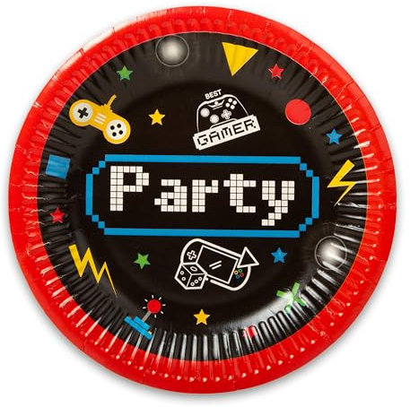 Gaming Party 8 petites assiettes