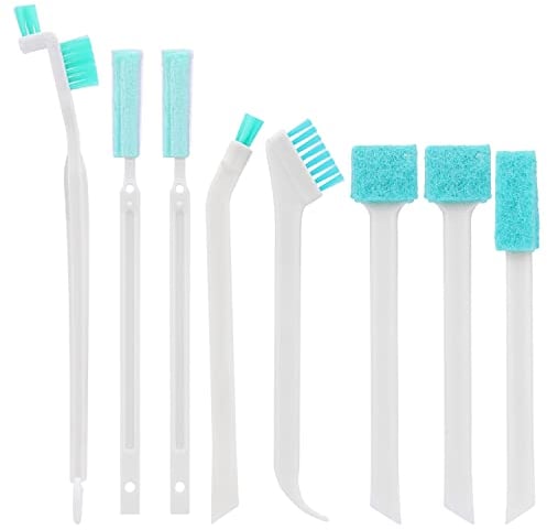 8Pcs Small Household Cleaning Brushes, Tiny Cleaning Brush Set Micro Scrubber 8 in 1 Detail Cleaning Brush Small Holes Corner Space Keyboard Bottle Tile