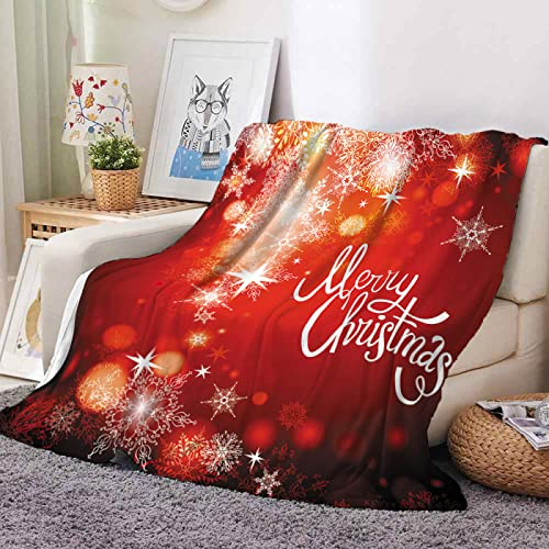 Kuscheldecke Stern Rot Weiß Decke Flanell Lammwolle Fleecedecke Doppelseitiges Design Fleecedecke Flauschig Decken Blanket Sofadecke Pflegeleicht Felldecke Wolldecken für Couch 150x180cm