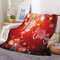 Kuscheldecke Stern Rot Weiß Decke Flanell Lammwolle Fleecedecke Doppelseitiges Design Fleecedecke Flauschig Decken Blanket Sofadecke Pflegeleicht Felldecke Wolldecken für Couch 150x180cm