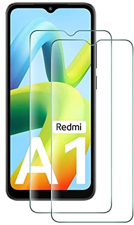 Cracksin [2 Stück] Panzer Schutz Glas kompatibel mit Xiaomi Redmi A1 Schutzfolie, 9H Härte Folie, kratzfrei Anti-Öl Glas, Anti-Bläschen, HD Displayfolie