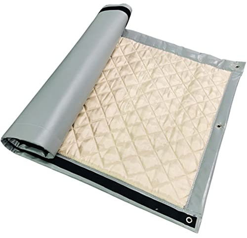 LTCANOPY Outdoor Sound Barrier Blanket Soundproofing Panels soundproof Blanket for Noise Reduction on Construction Sites, Sports Fields, Sound Insulation Sound Absorber 200x100 cm (Grey)