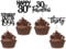 24 Stück 30th Geburtstag Tortendeko Straight Outta 1995 Cupcake Toppers Thirty Awesome Since 1995 Cupcake Picks 30 fabelhafte Tortendekorationen für 30. Geburtstag Schwarz