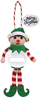 Personalised Snowglobe tree decoration (Blank Elf)