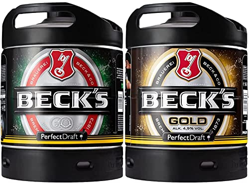 Beck's Pils Bier Perfect Draft (1 x 6l) MEHRWEG Fassbier & Gold Helles Lager Bier Perfect Draft (1 x 6l) MEHRWEG Fassbier