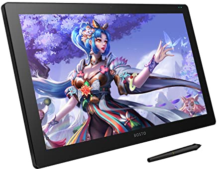 X7 Zeichentablett H-IPS-LCD-Bildschirm 21,5-Zoll-Grafik-Zeichentablett mit 120% sRGB-Neigungsfunktion Digital Art Zeichenblock 8192 Druck 8 anpassbare Tastenkombinationen Verstellbarer Ständer