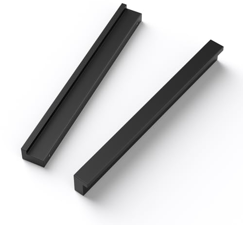 LONTAN 10 Stück Griffe Schwarz Möbelgriffe 160mm lochabstand Schrankgriffe Küchengriffe für Küchenschränke Türgriffe Küche Schubladengriff