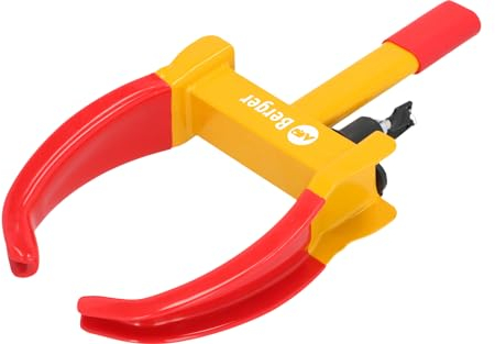 BERGER Radkralle mit 2 Schlüsseln | Reifenkralle Diebstahlsicherung Universal Radschloss für Auto Anhänger Wohnmobil Motorräder Lkw | Einfache Montage & Verwendung