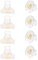 8 Stück Ohrring Verschluss Silikon Transparente Ohrring Stopper Gold Ohrstecker Verschluss Gummi Ohrringe Rücken Stopper Ersatz Hypoallergen Anti-Fall Ohrring Verschlüsse für Männer Frauen