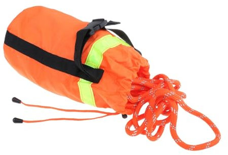 Water Throwable Throw Bag Throwing Line Reflective Water Sports Canoe Ice Fishing Boat Yacht Sailing Throw Line Floating Rope, 31m Rope