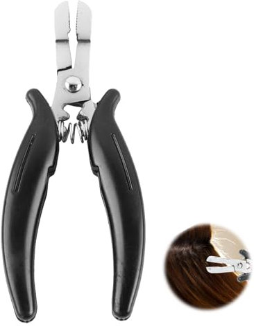 Haarverlängerung Zange, Haarverlängerungszange zum Entfernen von Mikroringen Zange für Extensions Tape Sealing Zange für Micro Rings Beads für Bonding Extensions