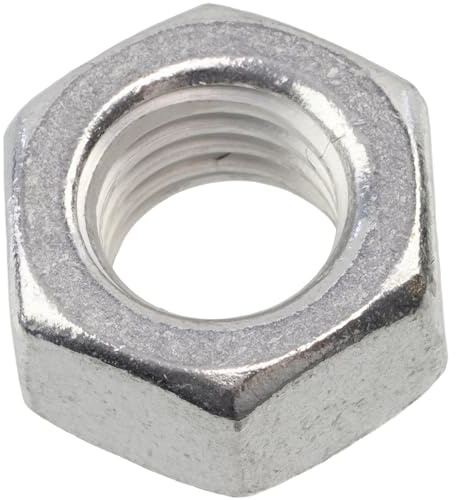 AERZETIX - Lot de 5 Écrous hexagonaux M12x1.75 mm à 6 pans filetage métrique - en aluminium - couleur argent - montage assemblage fixation légère résistante