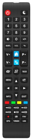 Mando a Distancia de Repuesto Compatible con TD Systems Smart TV – No Requiere configuración – para Modelos K50DLJ11US K24DLX11HS K43DLJ10US K32DLX11HS K45DlJ12US K32DLG12HS