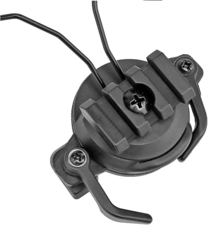 MAJORMENCH Black Rotary Helmet Rail Adapter for 19-21mm Fast Rail Headset Holder Compatible Outdoor Helmet Accessories