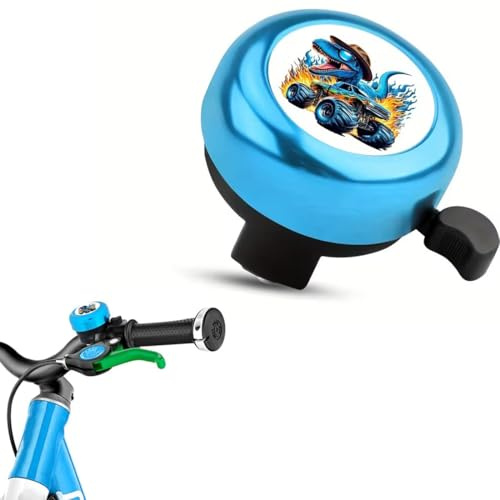 LEPGUYO Campanello per Bicicletta Bambini, Motivo Dinosauro Fantastico – Suono Forte, Accessori Bici per Patinete, Triciclo & Tretroller, Regalo per Ragazzi, Ragazze & Adulti