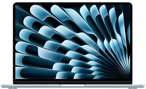 Apple 13 MacBook Air Laptop, M5 Chip mit 10‑Core CPU und 10‑Core GPU: Entwickelt für KI, 13,6 Liquid Retina Display, 16 GB, 1 TB SSD, Touch ID, WLAN 7; Himmelblau, QWERTY Tastatur