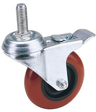 Draper 65521 100 mm-Diameter Polyurethane Castor Bolt Fixing