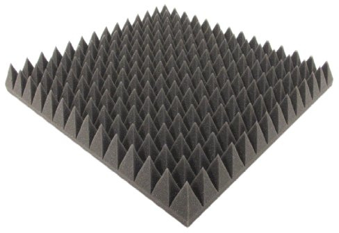 Akustikpur - MVSS302 ca. 50 cm x 50 cm x 7 cm - Flammhemmend - Akustikschaumstoff,Pyramiden Akustik Schaumstoff,Akustik Dämmung