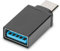 DIGITUS USB 3.1 adapter. type C to A M/F Super-Speed. UL Noir