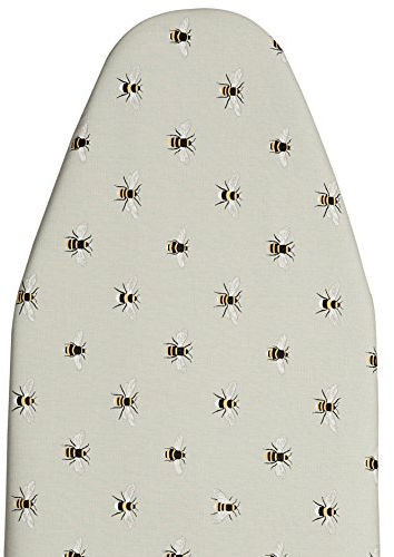 Sophie Allport - Bees Ironing Board Cover, Thick Durable 6mm Padded Foam, Drawstring, Fits up to 125cm x 46 cm