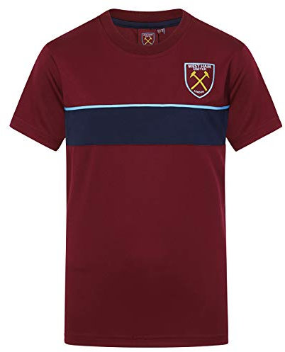 West Ham United FC Official Gift Boys Poly T-Shirt Claret 10-11 Years LB