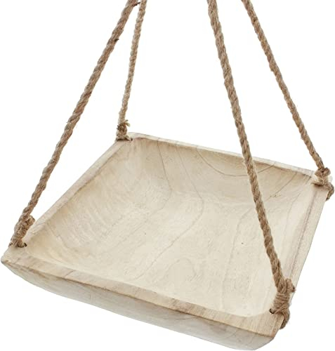 Schale Wood in verschiedenen Formen und Größen, aus massivem Holz, Dekoschale, naturbelasse Holzschale (33x30x8 cm)