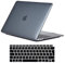 Se7enline New MacBook Air 13 inch Case 2020/2019/2018 Crystal Plastic Hard Shell Carrying Case Cover for MacBook Air 13-Inch with Touch ID Model A1932/A2337/A2179 with Keyboard Cover, Crystal Black