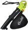GRANDMA SHARK 3000W 3 in 1 Leaf Blower, Garden Leaves Vacuum Cleaner, Support for Breaking Leaves and Having a Large Collection Bag (Green)