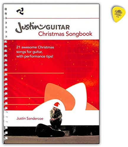 JustinGuitar Christmas Songbook für Gitarre (Text, Akkorde, Gitarrengriffe) - AM1012099 9781785583704