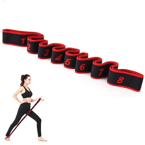 POFET Resistance Latin Bands, Erwachsene Kinder Latin Exercise Bands Pilates Yoga Elastic Stretching Resistance Bands Fitness Tanz Training Bands für Gymnastik Workout Crossfit