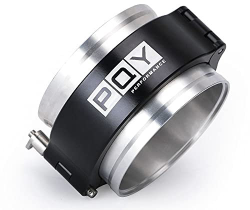 PQY 3 Inch Aluminum Quick Release V Band Clamp with Flange Intercooler Pipe Clamp Throttle Union Sleeve