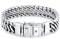 Kuzzoi Buddha Silber-Armband für Herren, handgefertigtes Panzerarmband aus echtem, massiven 925er Sterling Silber, Luxus Herrenarmband mit Kastenverschluss, 15mm breit, 60 g schwer, Länge 21 cm