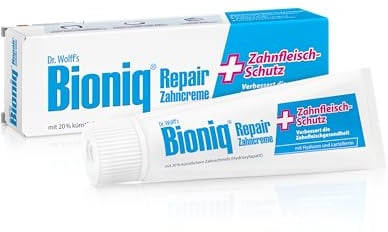 Bioniq® Repair-Zahncreme Zahnfleisch-Schutz - 1 x 75 ml - reparierende Zahnpasta mit künstlichem Zahnschmelz – schützt vor Zahnfleisch-Entzündungen, Zahnstein und Zahnbelag