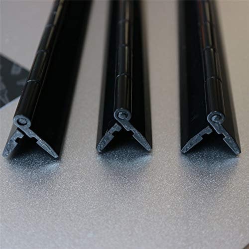 3 x Acrylic Hinge 300mm Black, Continous Acrylic Piano Hinges,