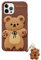 Yatchen Kawaii-Handyhüllen gelten für iPhone 13 Pro, niedliche Cartoon-Bär-Handyhülle mit Schlüsselanhänger, Teddybär, Handyhülle, 3D, weiche Silikon, stoßfeste Abdeckung für Frauen und Mädchen