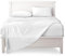 FARFALLAROSSA Bettwäsche-Set für Einzelbett aus 100% Baumwolle, Spannbettlaken für Einzelbett 90 x 200 cm, Oberlaken 160 x 280 cm, 1 Kissenbezug 50 x 80 cm - Weiß