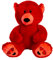 Mood Bears| Ours en peluche | Ours en peluche pour filles et garçons | Ours en peluche pour bébés | (Amour), rouge